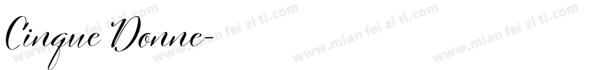 Cinque Donne字体转换